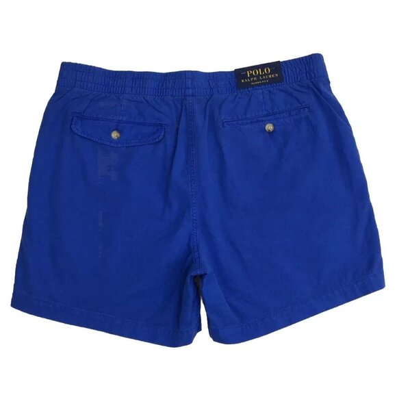 Polo Ralph Lauren XXL Classic Fit 5" Prepster Elastic Waist Chino Shorts Royal - Picture 2 of 6